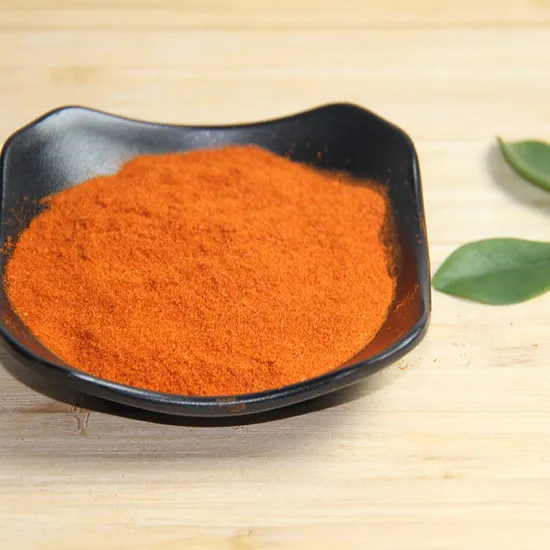 A páprica doce vermelha seca do Capsicum tempera o pó da pimenta de pimentão do alimento